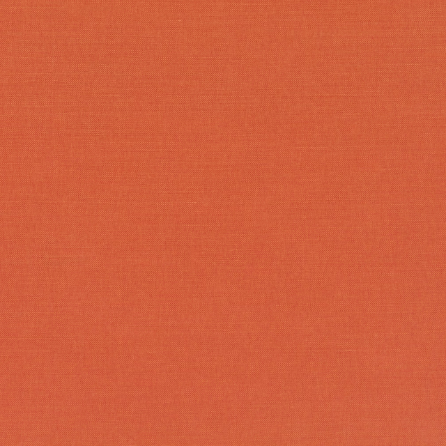 Close view of warm henna terracotta cloth with a fine, even plain weave