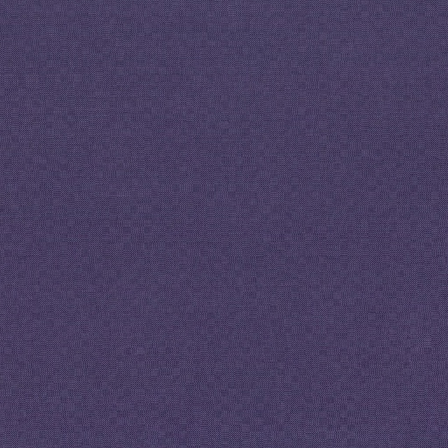 Close-up of plain woven fabric in deep muted iris purple with fine texture