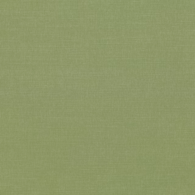 Close-up of muted kiwi green fabric with a fine, even plain weave