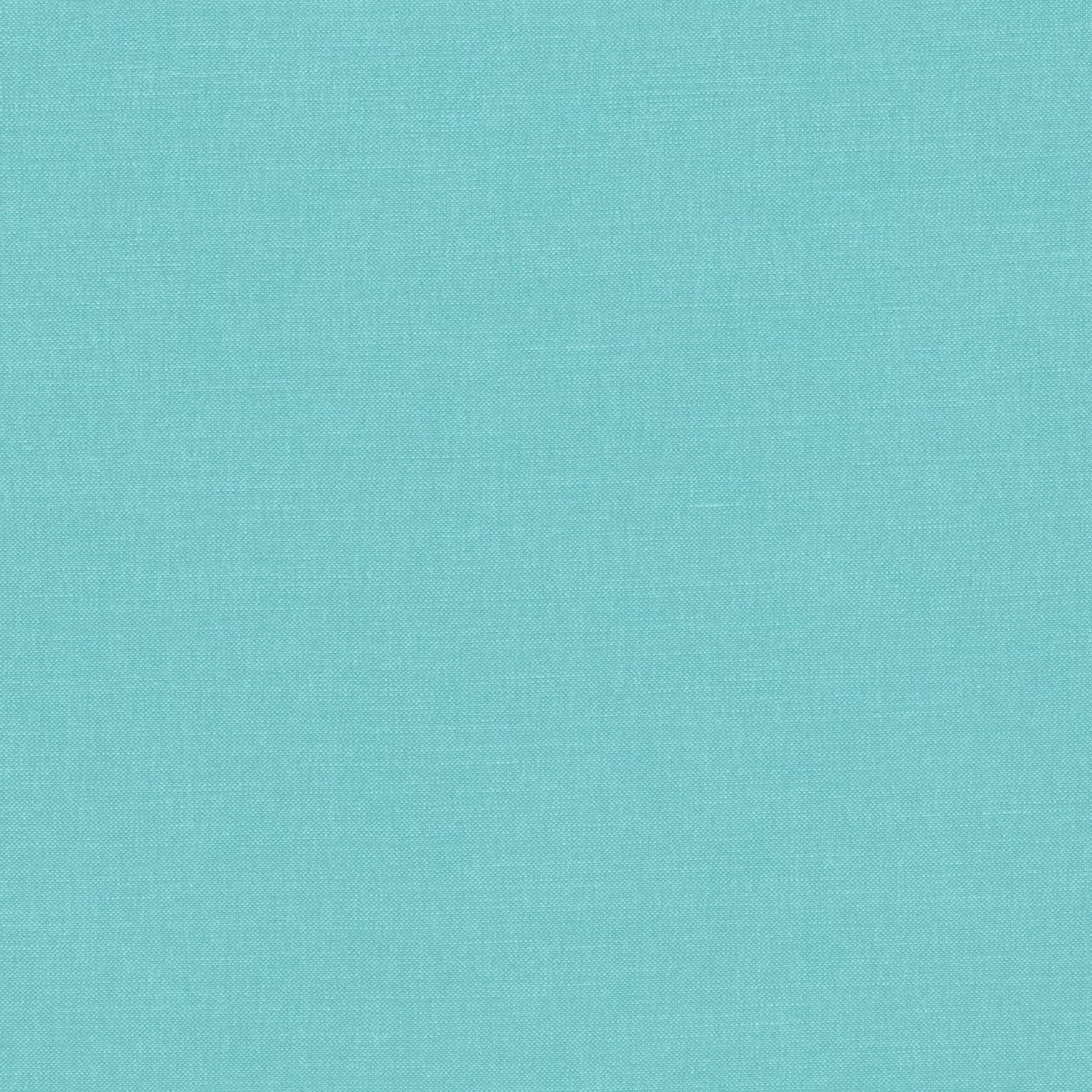 Close-up of cool lagoon turquoise plain weave with a fine, even texture