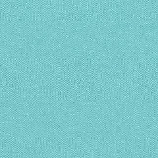 Close-up of cool lagoon turquoise plain weave with a fine, even texture