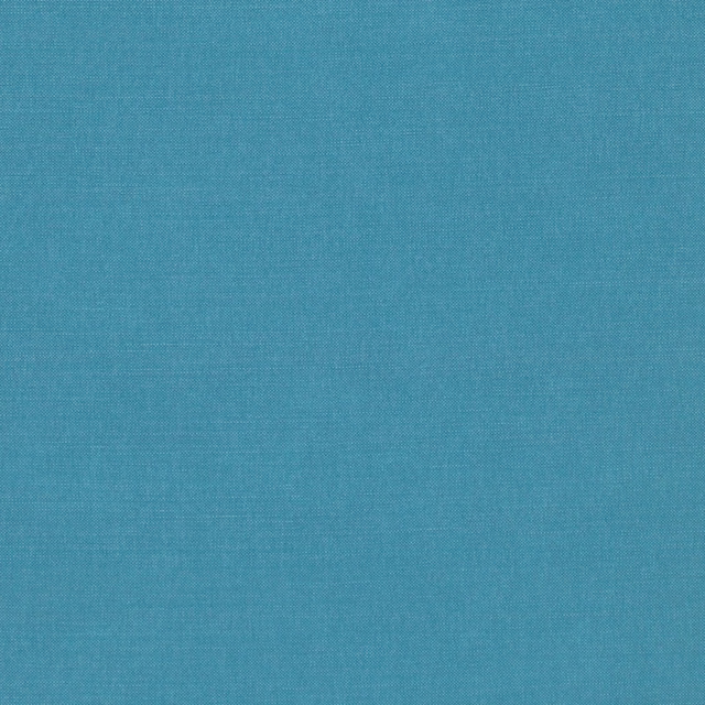 Cool aqua-teal plain woven fabric with fine tonal texture