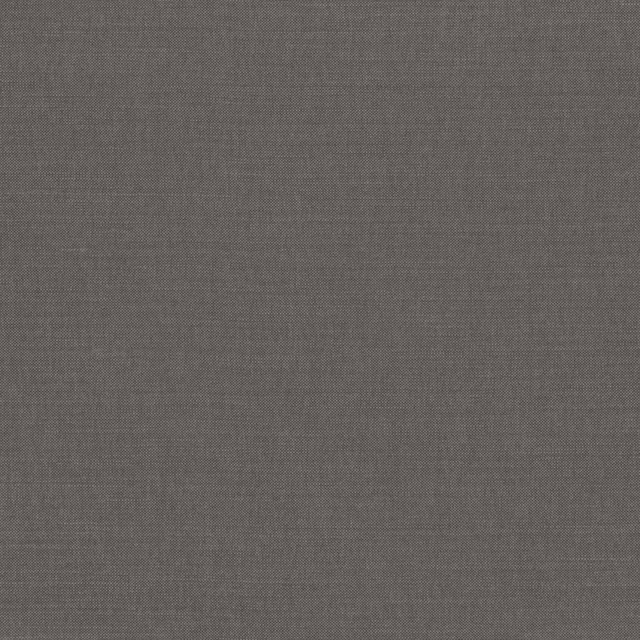 Close-up of warm charcoal-grey plain weave with fine, subtly varied woven texture
