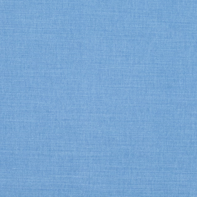 Close-up of soft mid-blue fabric with a fine, even crosswoven texture