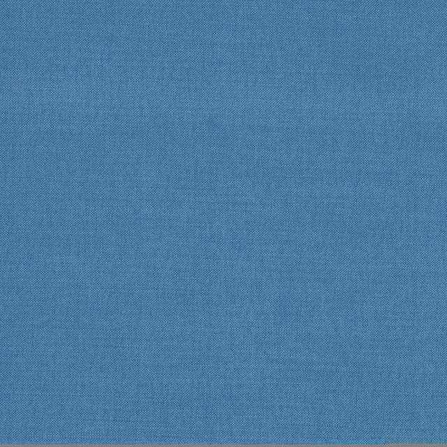 Muted denim-blue plain weave showing a fine, even woven texture