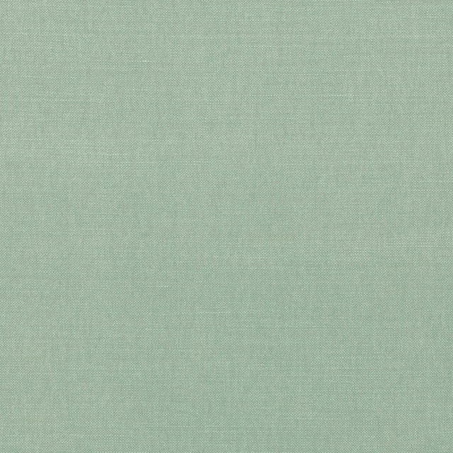 Close-up of pale mint-green Linara fabric showing a fine, even plain weave
