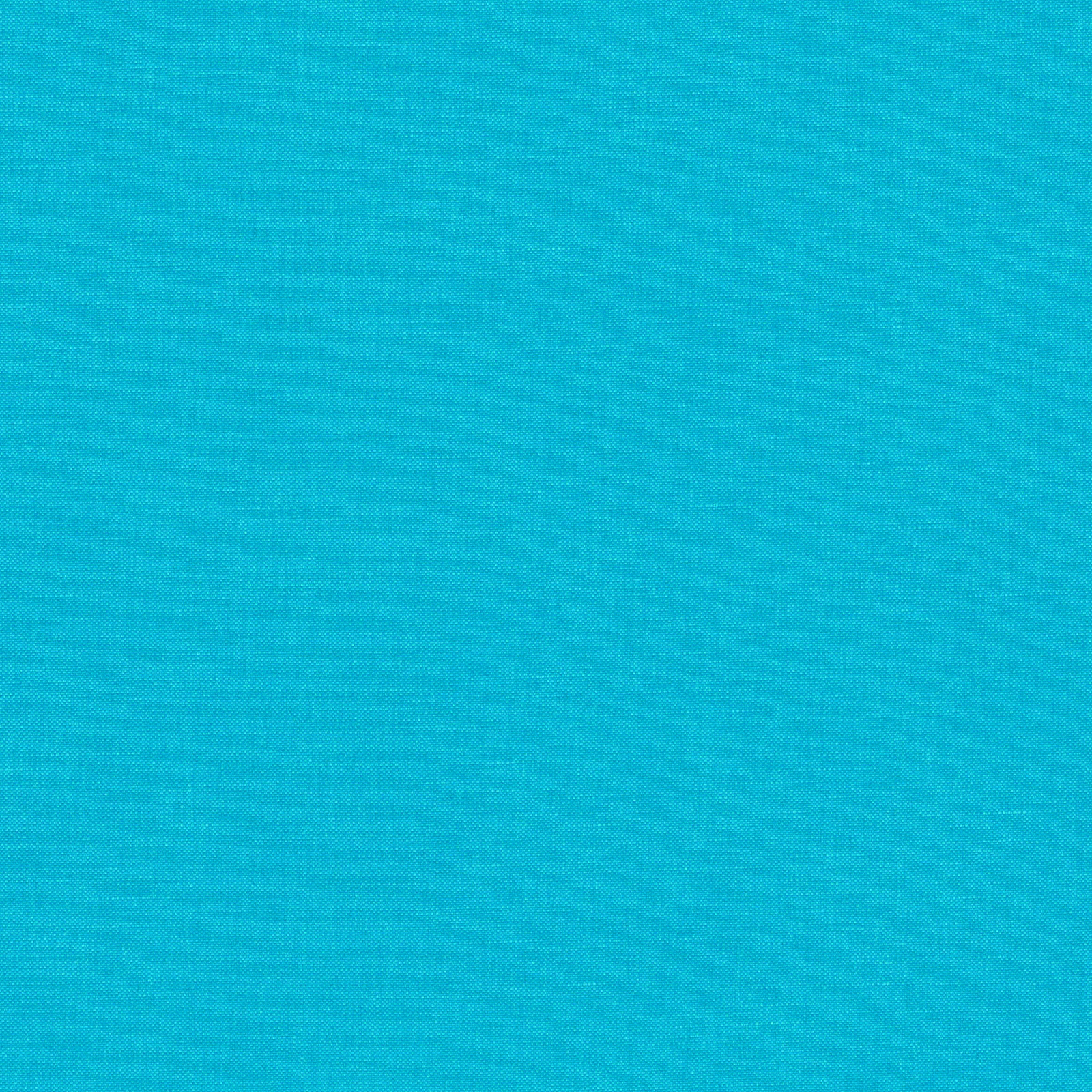 Close-up of tightly woven saturated turquoise-blue plain fabric with subtle textile grain