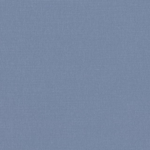 Close-up of muted Nordic blue fabric with a fine, subtly varied woven texture