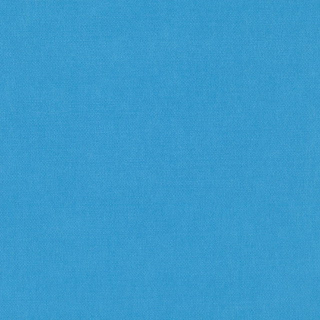 Close-up of cool Persian blue fabric with a fine, even woven texture.