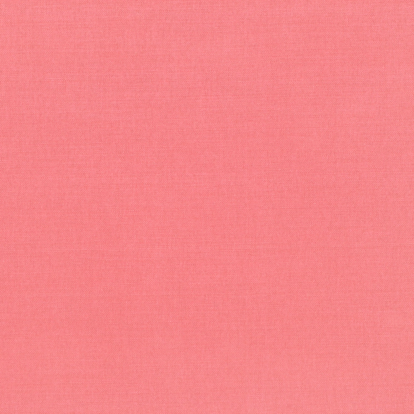 Warm coral-pink plain weave with a fine, softly textured surface