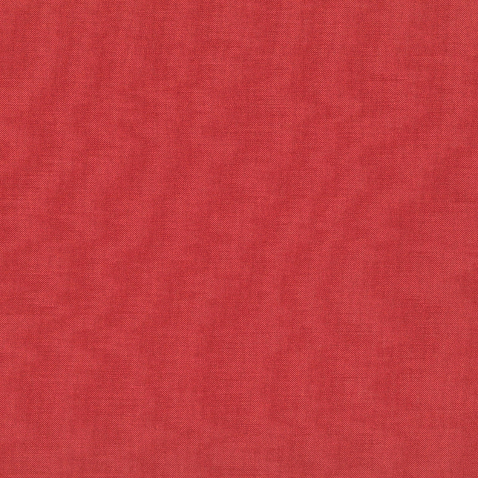 Warm postbox-red plain weave showing a fine, lightly crosshatched surface