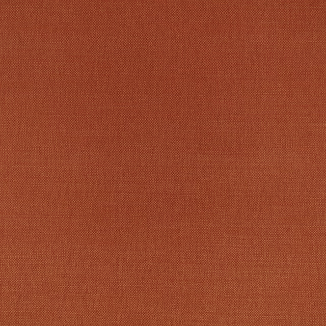 Close-up of warm russet terracotta fabric with a fine, even woven texture