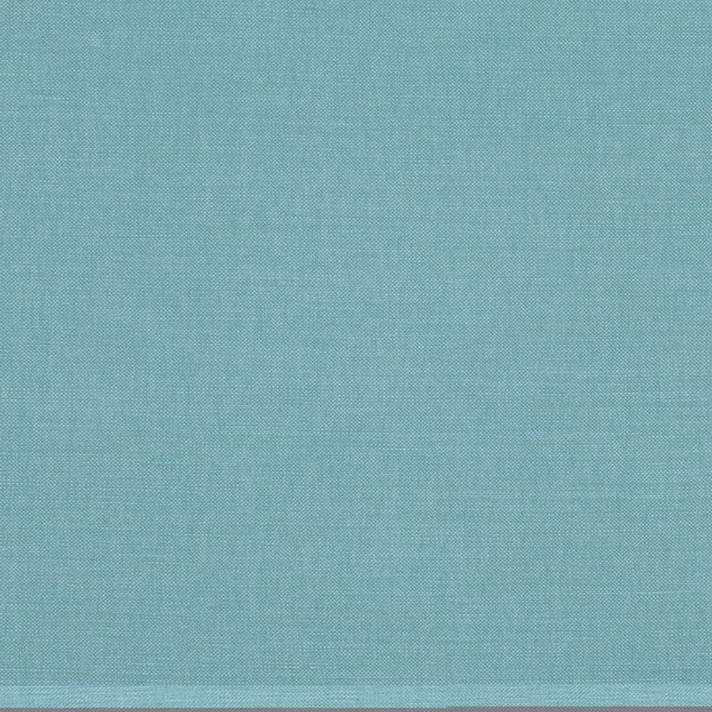 Close-up of muted aqua-teal Linara fabric showing a fine, even plain weave