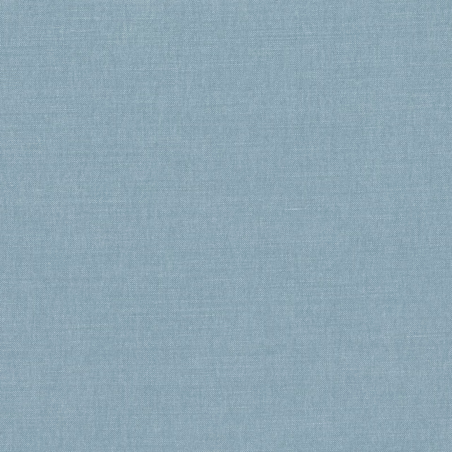 Close view of Linara Steel Blue’s cool blue-grey plain woven texture