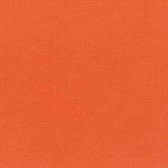 Close-up of vivid tangerine-orange plain weave with subtle fine texture