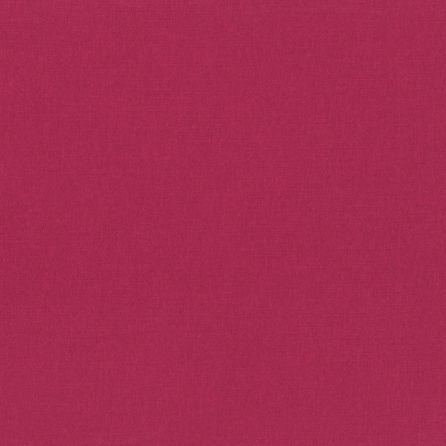 Close-up of fine plain weave in deep raspberry-pink Teaberry fabric