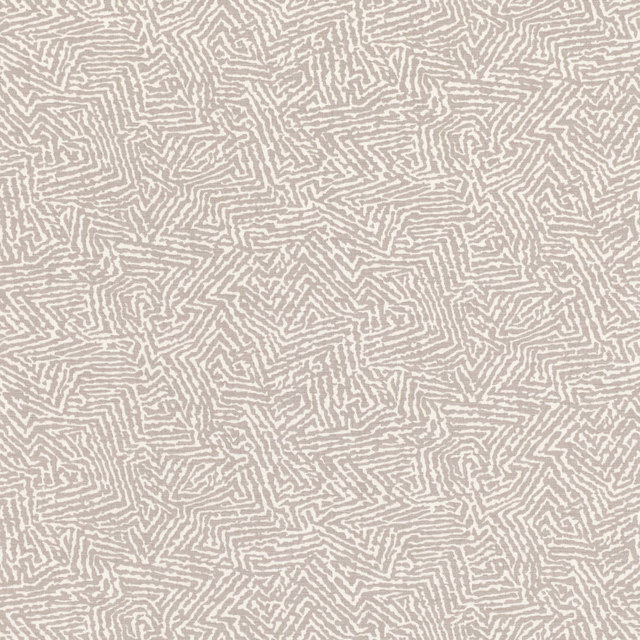 Pale greige Kaiko Stone fabric with fine cream maze-like lines across the surface