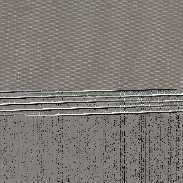 Steeple Grey woven textile with fine grid, striped band and distressed vertical texture