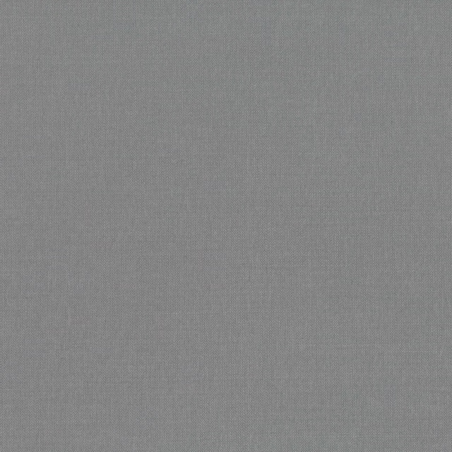 Close-up of cool French grey fabric with a fine, even woven texture