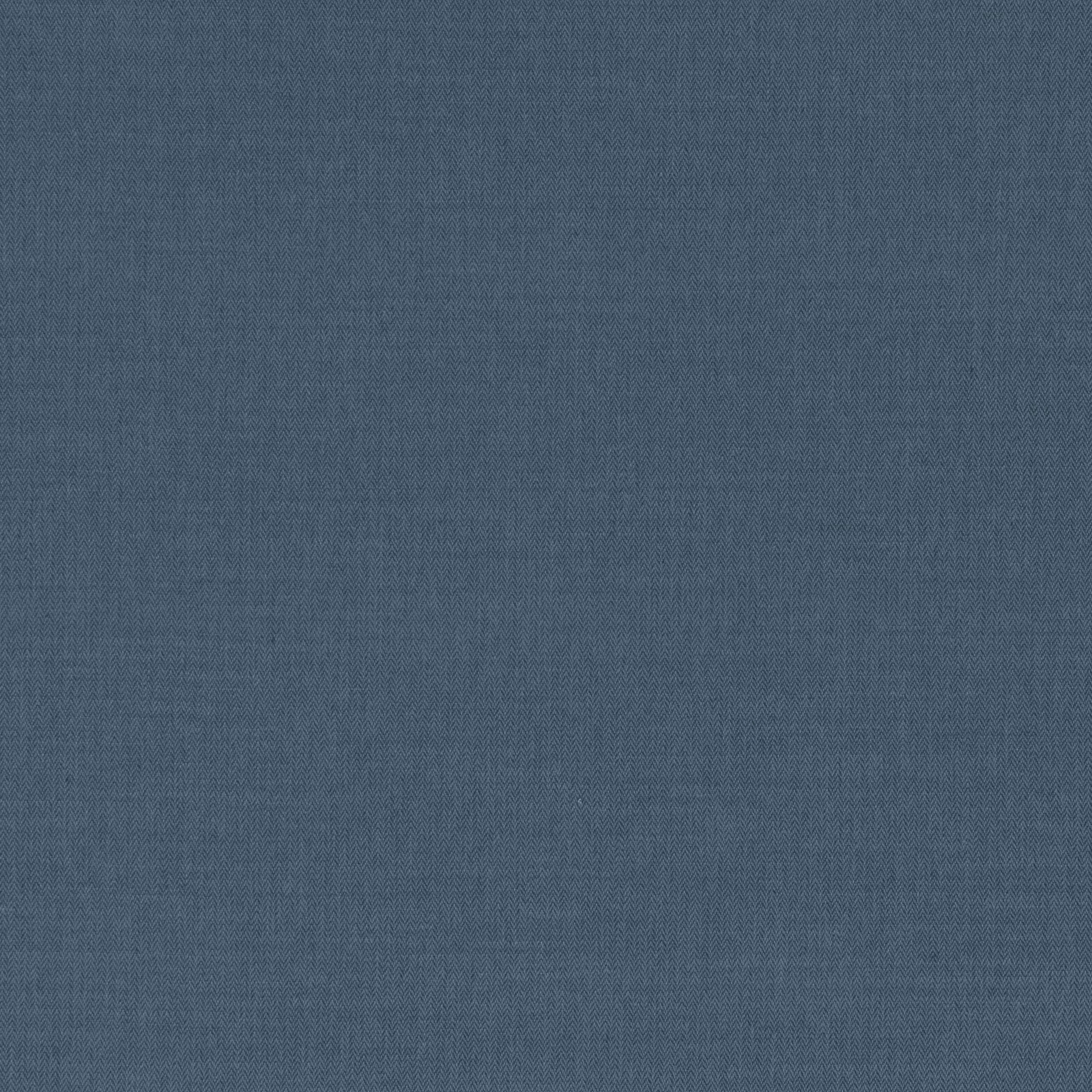 Close-up of muted slate-blue fabric with a fine, subtly mottled woven texture