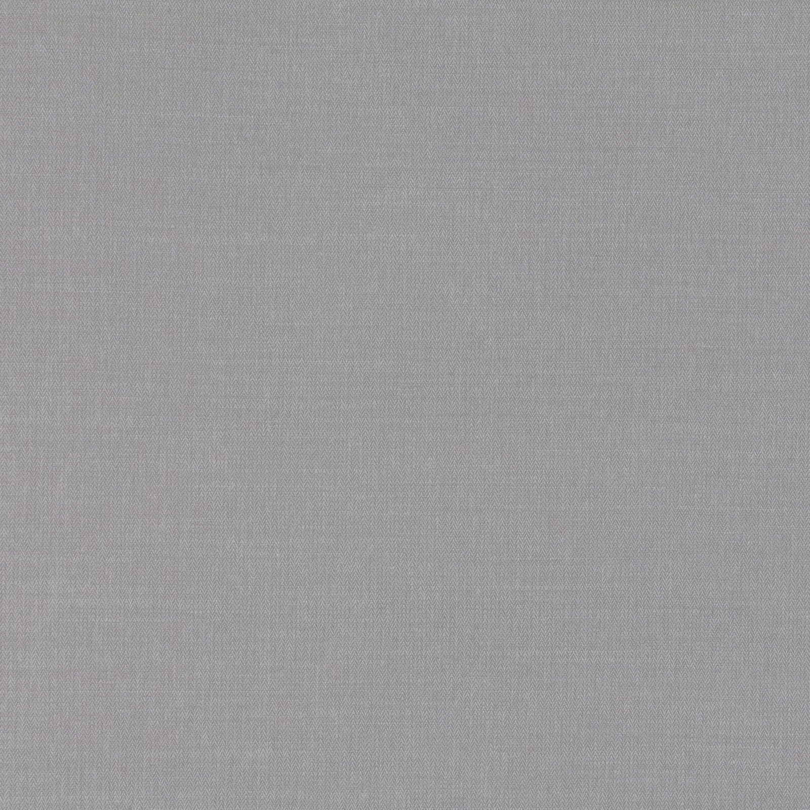 Cool pewter-grey fabric with a quiet, fine crosshatched woven texture