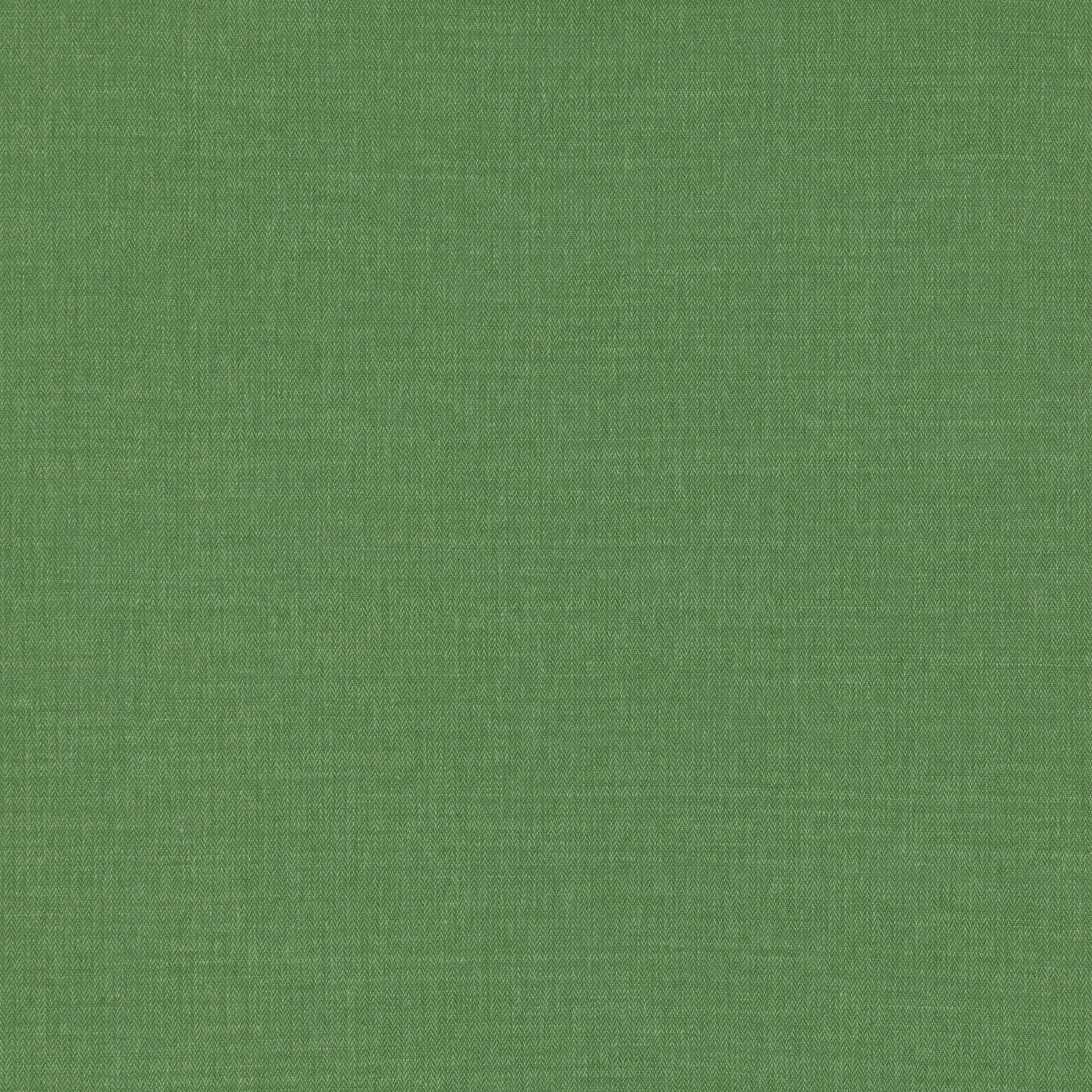 Close-up of muted thyme-green fabric with a fine crosshatch weave