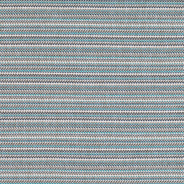 Indigo, turquoise and pale threads forming a fine horizontal textured weave