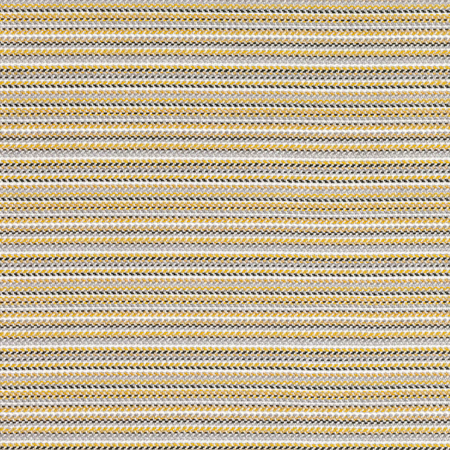 Ivory textile with fine maize-yellow and grey horizontal woven rows