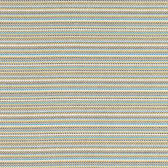 Close horizontal weave in wasabi green, turquoise, yellow, cream and grey