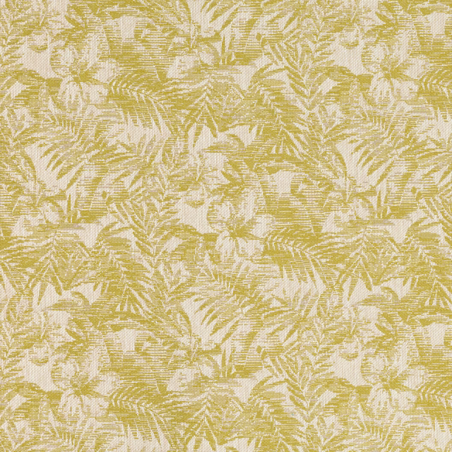 Muted wasabi foliage woven across a warm ivory ground with horizontal texture