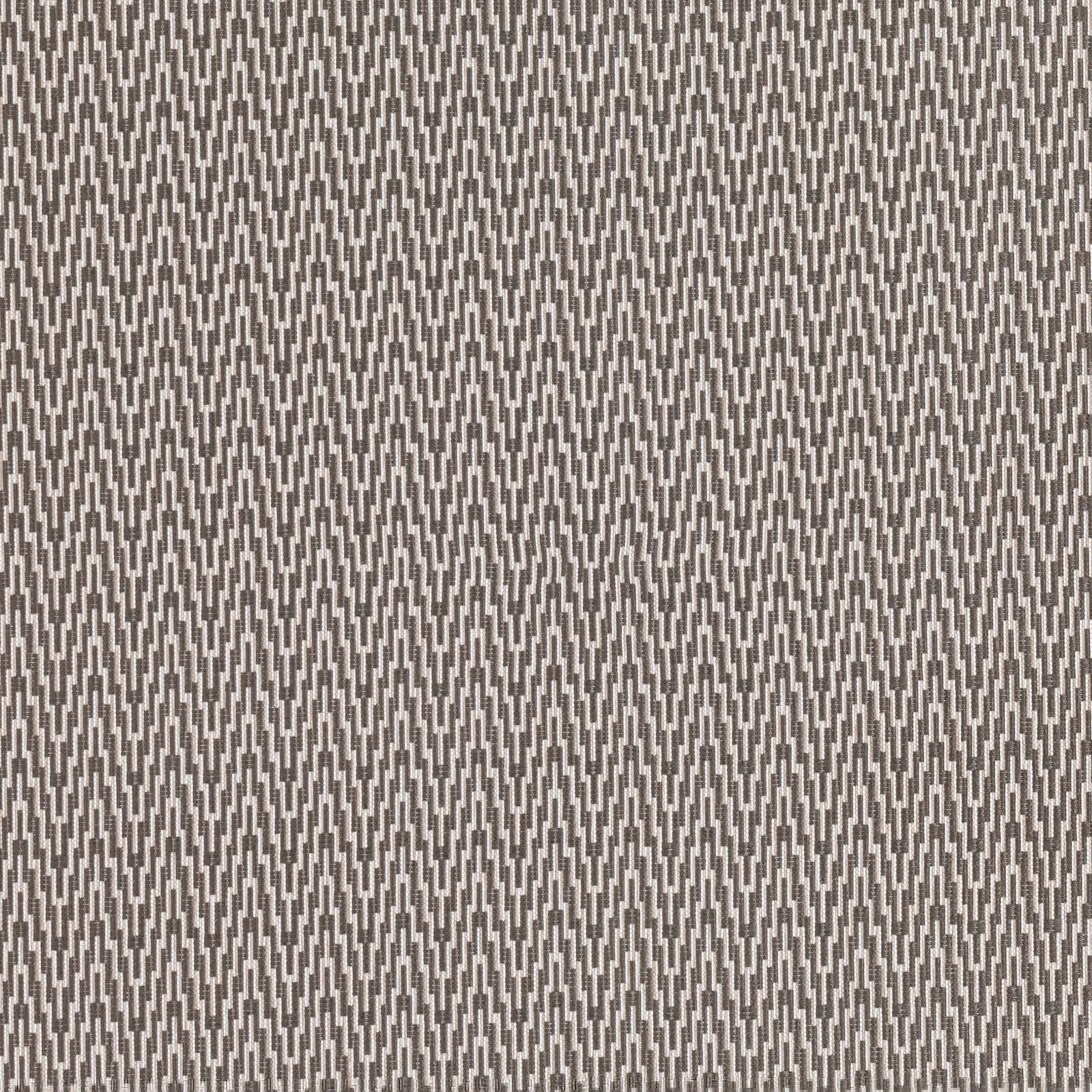 Taupe-grey Romo textile with a fine pale broken chevron weave