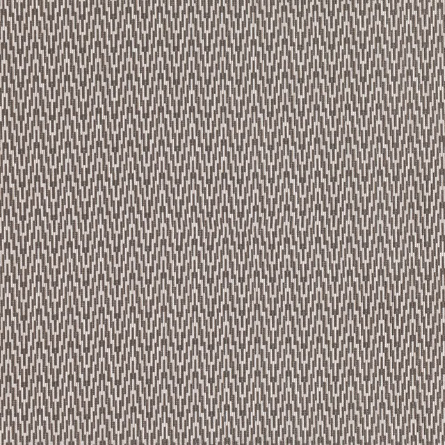 Taupe-grey Romo textile with a fine pale broken chevron weave