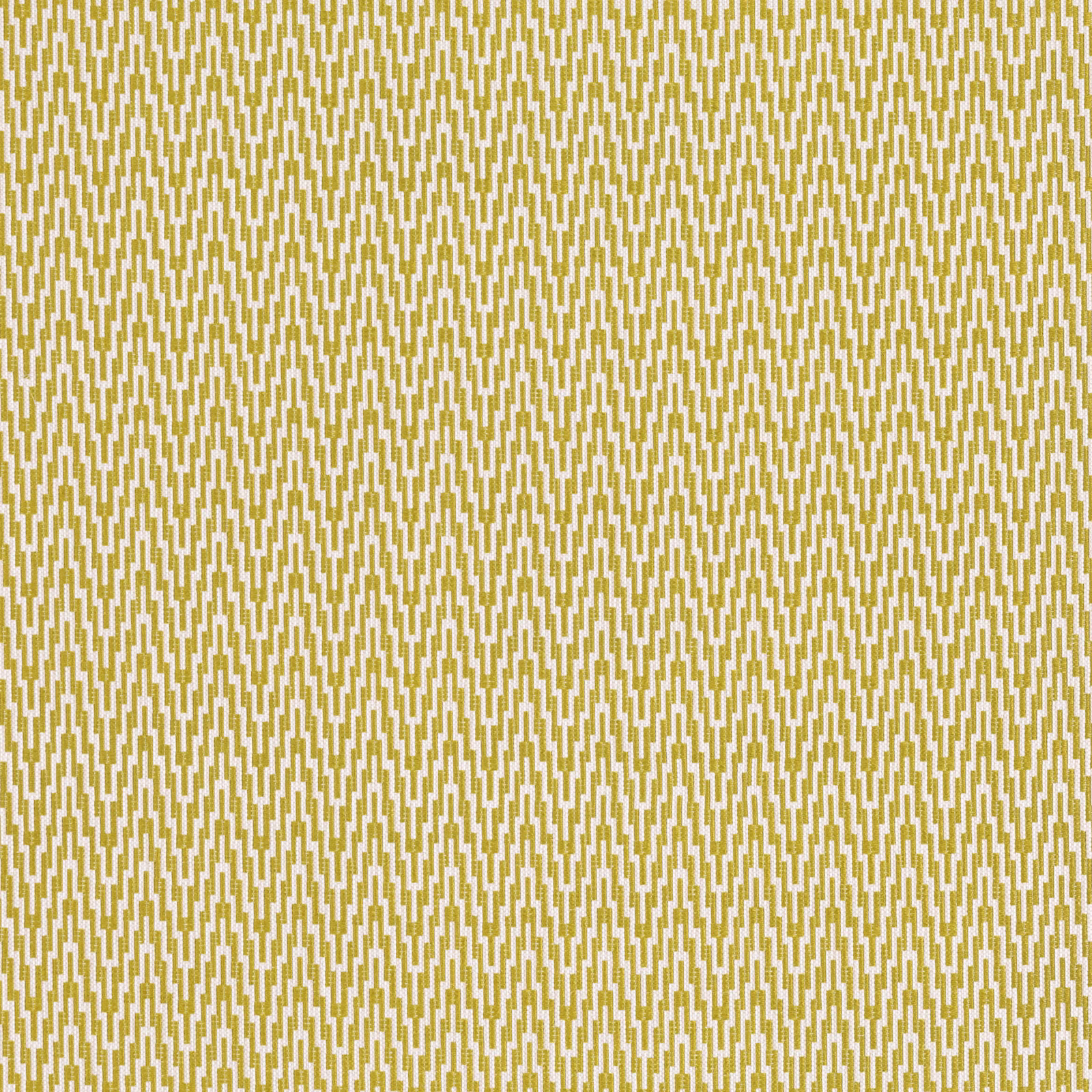 Wasabi olive and ivory fabric with a dense small-scale zigzag weave