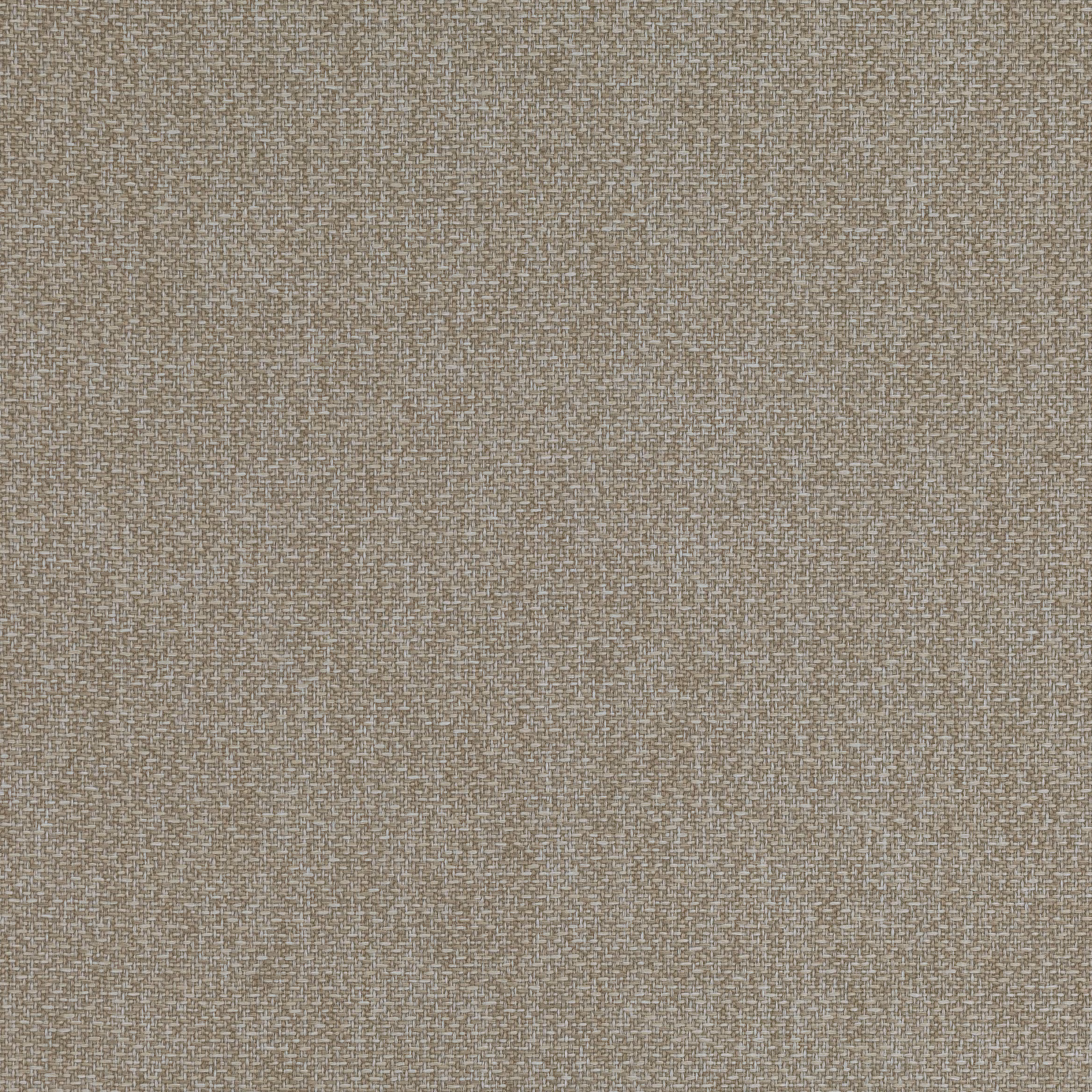 Close-up of warm oat-taupe fabric with a fine irregular woven texture