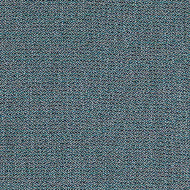 Fine flecked peacock teal textile with blue-grey and taupe woven texture