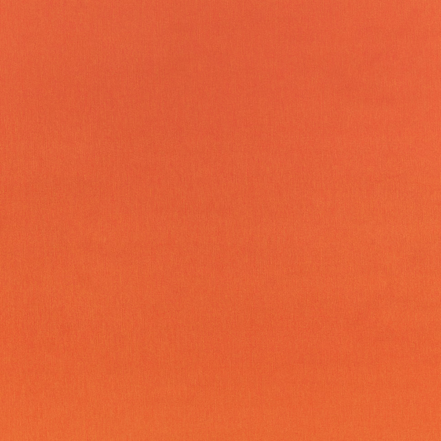 Warm henna-orange outdoor textile with a fine, subtly striated plain weave