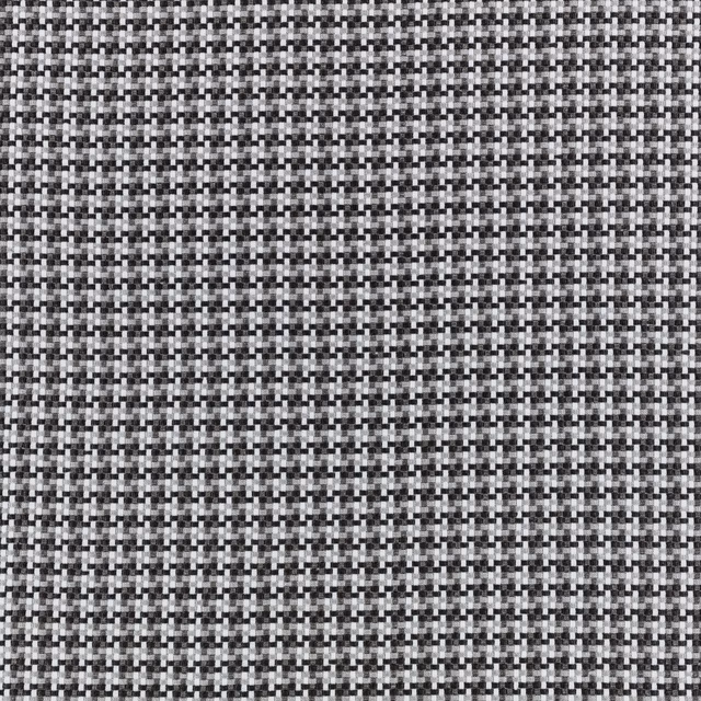 Dense slate-grey outdoor weave with charcoal, white and lighter grey flecks