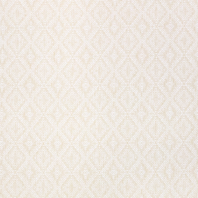 Pale ivory Soapstone textile with a tiny woven diamond and leaf-like geometric pattern