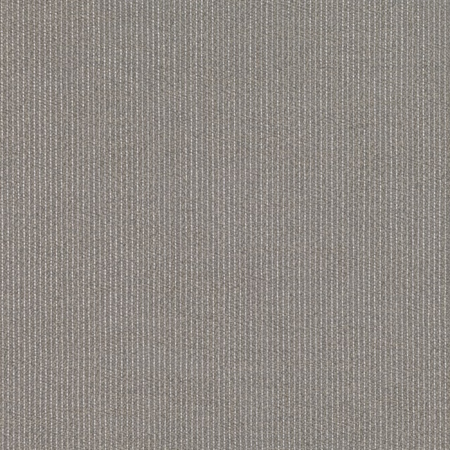 Grey-taupe woven fabric with fine vertical rib and softly varied texture
