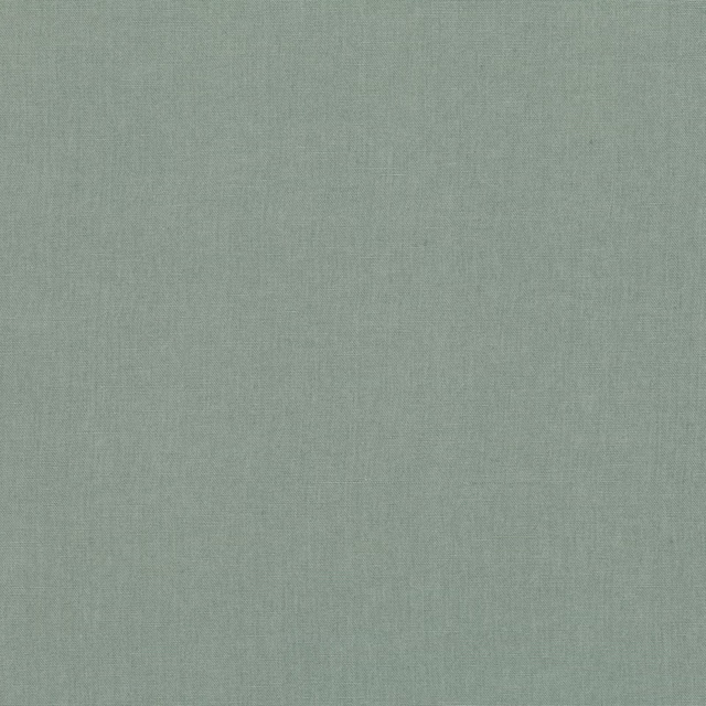 Cool mineral sage-grey plain weave with fine, softly mottled surface texture