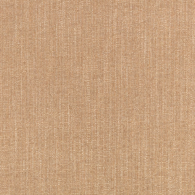 Warm fudge beige woven fabric with fine vertical texture and subtle tonal variation