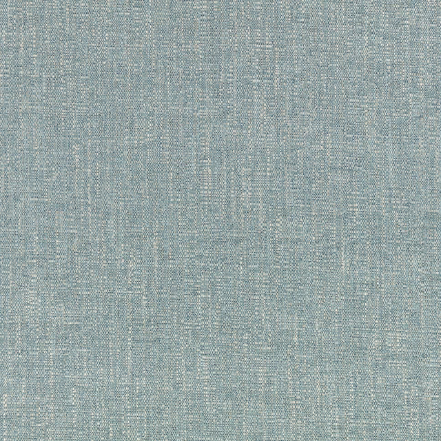 Muted tourmaline-blue woven fabric with fine pale flecks and tactile texture