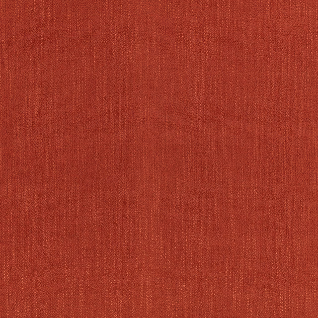 Warm rust-red woven fabric with fine vertical striations and subtle tonal variation
