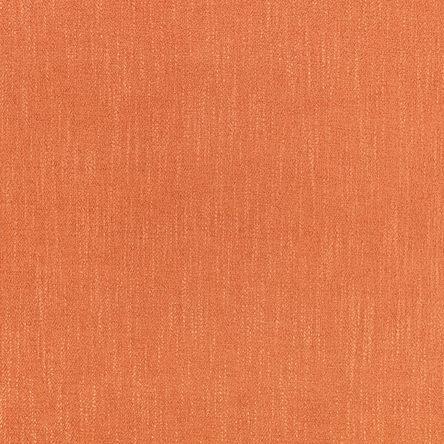 Warm mango-orange woven fabric with fine vertical striations and subtle tonal flecks