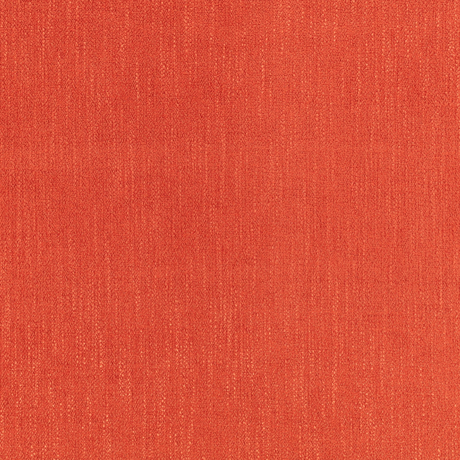 Warm pimento red-orange woven textile with fine vertical slubs and subtle tonal variation