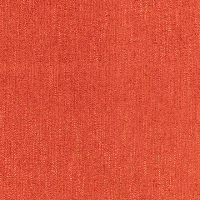Warm pimento red-orange woven textile with fine vertical slubs and subtle tonal variation