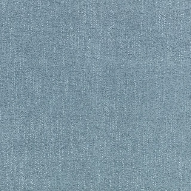 Steel blue Okero fabric with fine vertical slub texture and soft tonal variation