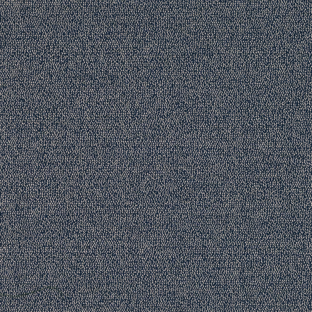 Deep petrol-blue woven swatch with fine pale flecks and subtle tonal depth