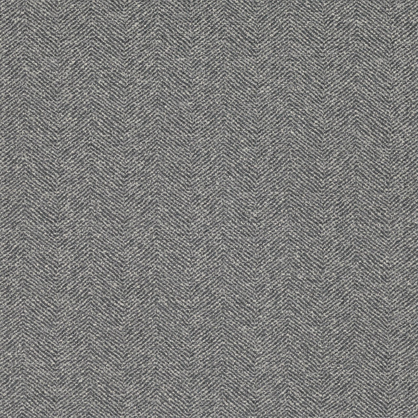 Cool French grey woven herringbone texture with a softly flecked, tactile surface