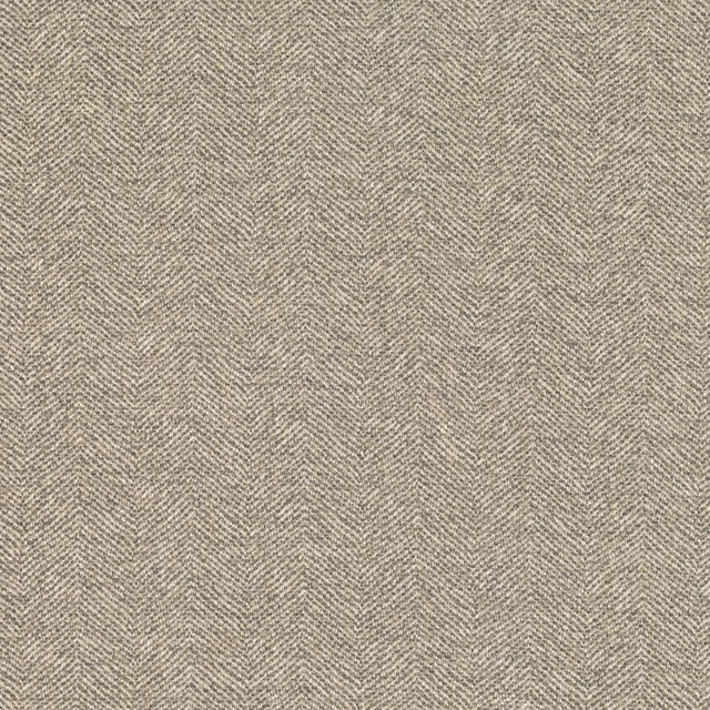 Warm oat-beige Romo fabric with a fine, closely woven herringbone surface